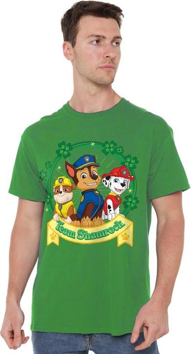 Actual product image Paw Patrol Mens Shamrock St Patricks Day T-Shirt (XL)