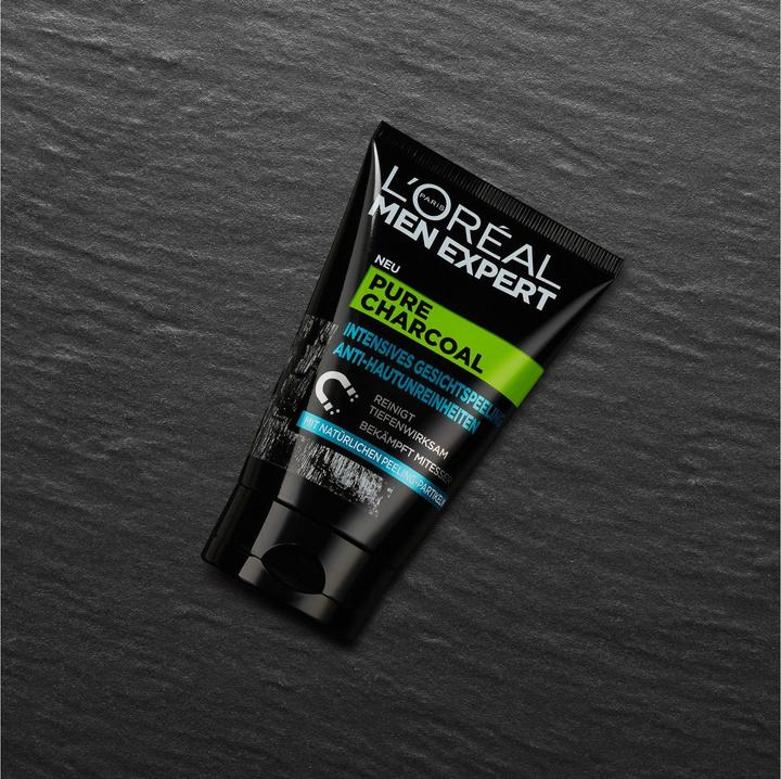 Produktbild L'Oréal Paris Paris Men Expert Pure Charcoal Gesichtspeeling (Peeling, 100 ml)