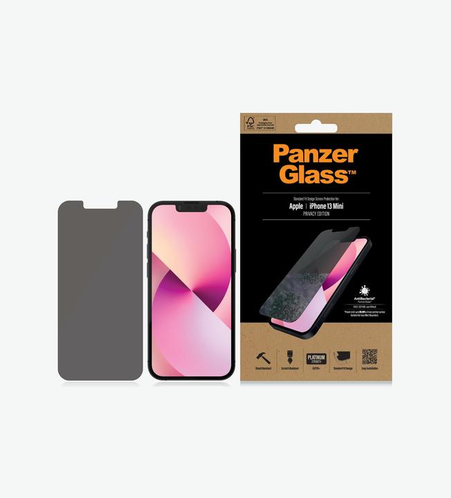 Productafbeelding PanzerGlass Privacy (1 Stuk, Apple iPhone 13 mini)