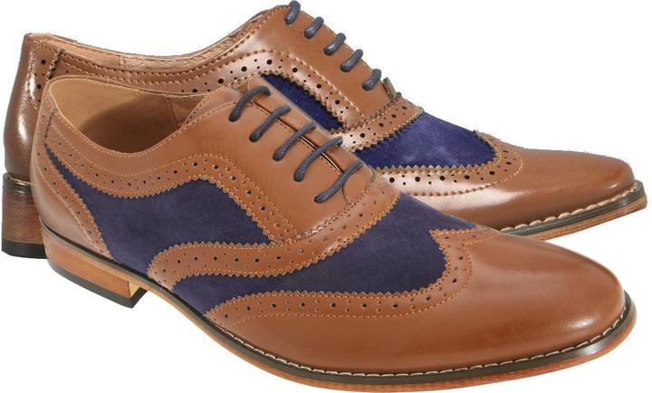 Universal Textiles Schnürschuhe mit Flügelkappe und Lochmuster