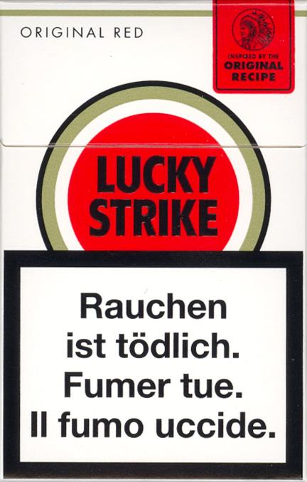 Actual product image Lucky Strike Red Box