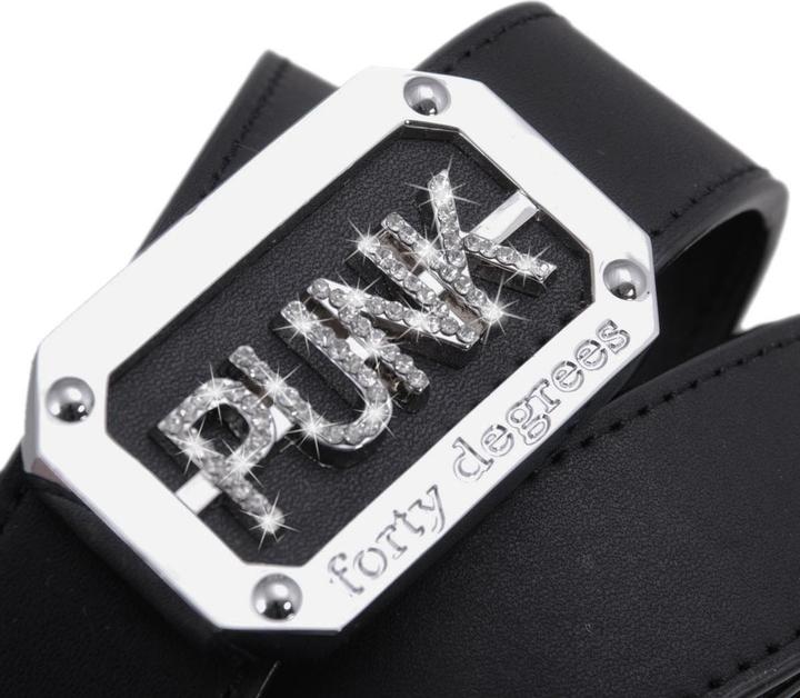 Immagine prodotto Forty Gürtel mit silberner "PUNK" Schnalle (115)