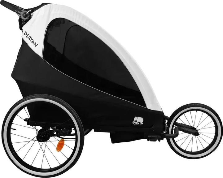 Immagine prodotto Deryan 3in1 Fahrradanhänger für 2 Kinder