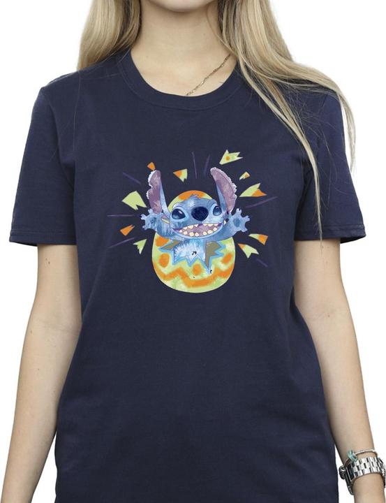 Immagine prodotto Disney Lilo & Stitch Cracking Egg Maglietta Ampia Donna (L)