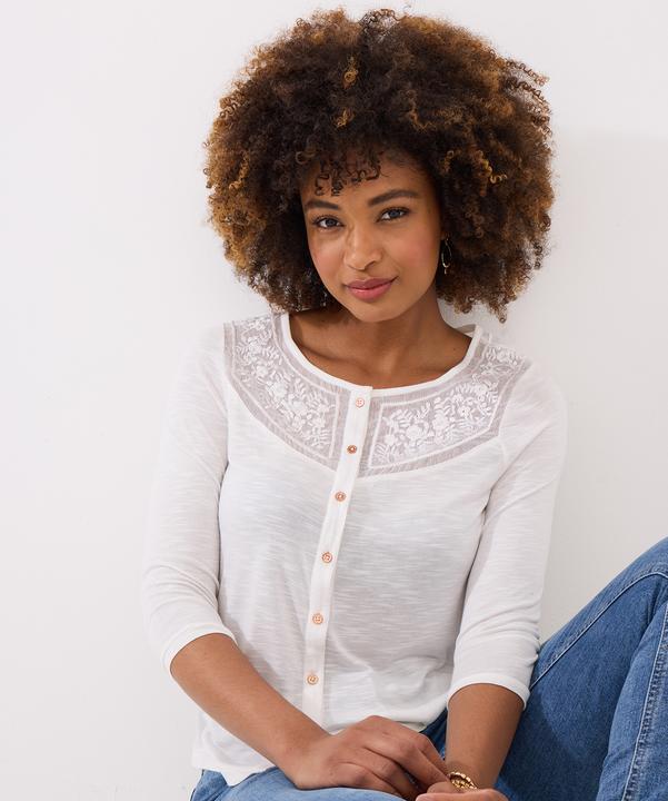 Immagine prodotto Joe Browns Lace Panel Button Down Jersey Top (8)