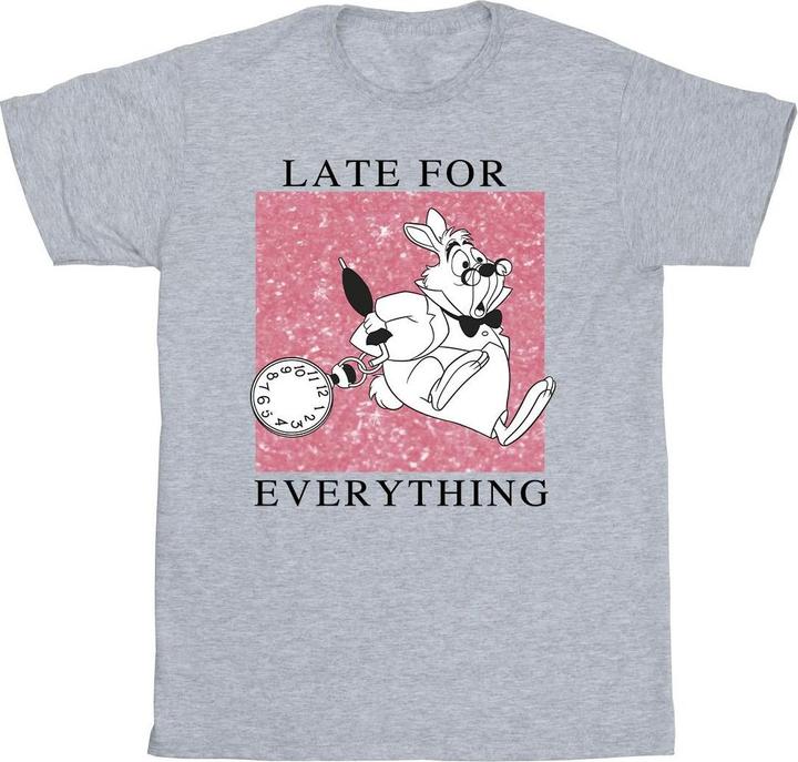 Image du produit Disney T-shirt en coton pour filles Alice au pays des merveilles - Lapin blanc (116)