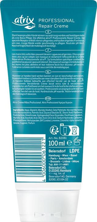 Image du produit Atrix Crème réparatrice professionnelle TB 100 ml (100 ml)