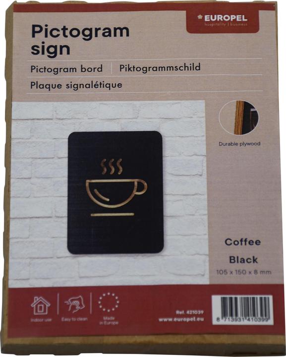 Image du produit Europel Pictogramme "Tasse à café", noir