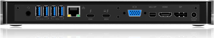 Actual product image Icy Box IB-DK2801-TB3 - Thunderbolt 3 Triple Dock 85W PD (USB-A, Thunderbolt, USB-C, 15 ports)