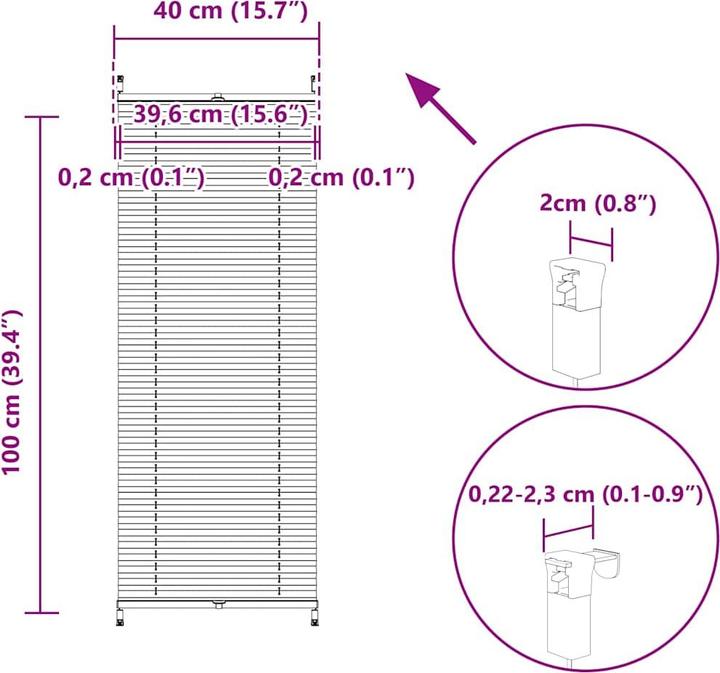 Produktbild VidaXL Eward (40 x 100 cm)