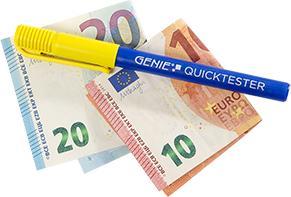 Immagine prodotto Genie Banconote Quicktester confezione da 10 (Validatore di banconote)