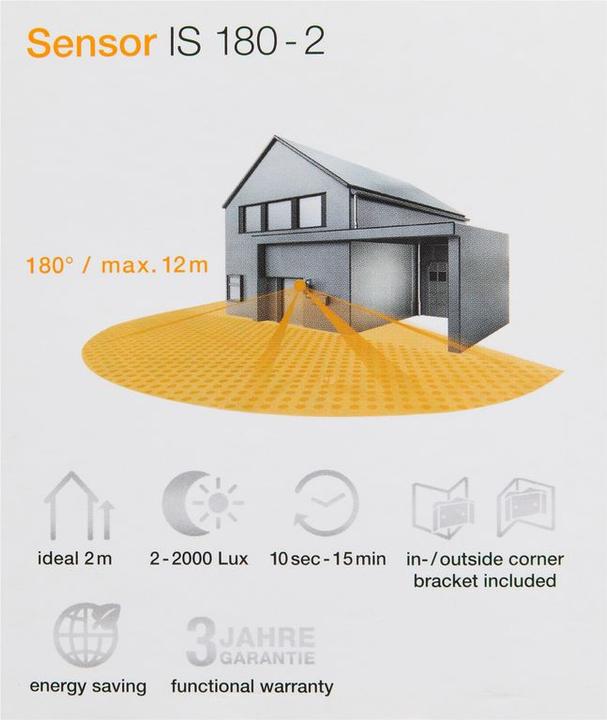 Produktbild Steinel Infrarot Bewegungsmelder IS 180-2 (12 m)
