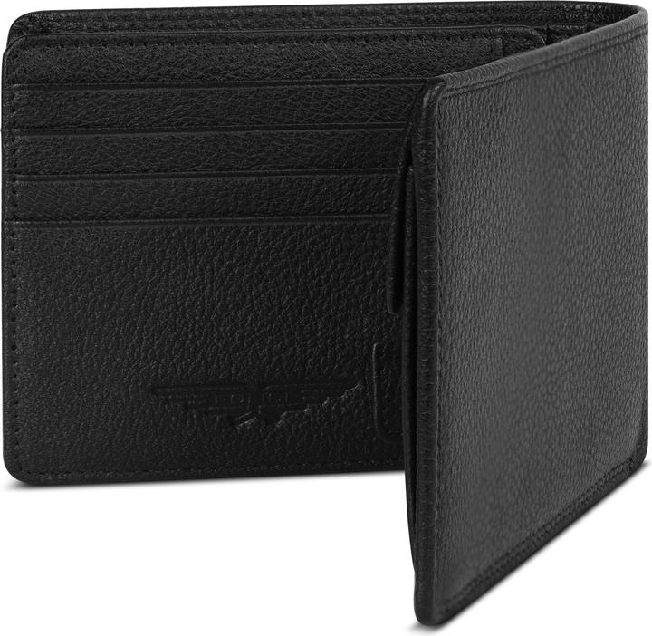 Image du produit Police Geldbörse RFID Leder 12 cm ausklappbar mit Reissverschlussfach