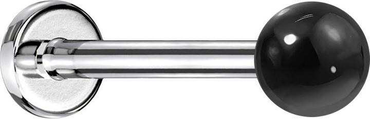 Produktbild Star Piercing Micro Labret silber mit Kugel Achat Stein (Chirurgenstahl 316L, ohne Messing, Mineralisch)