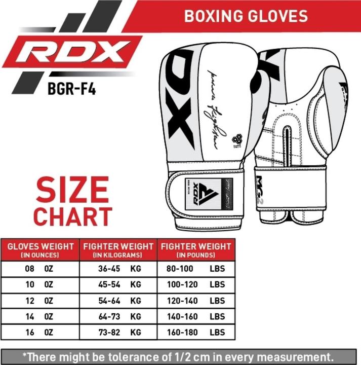 Actual product image Rdx Boxing Gloves REX F4 (12 OZ, 12)