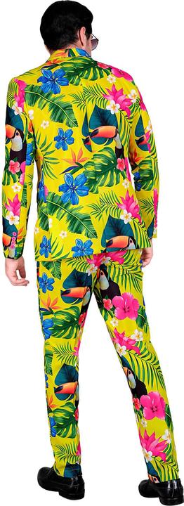 Produktbild Widmann Party Fashion Anzug mit Neon Tropen Muster Jackett & Hose (XXL)