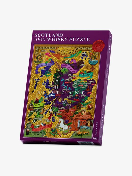 Actual product image Water & Wines Puzzle Whiskey Scotland purple (1000 pieces)