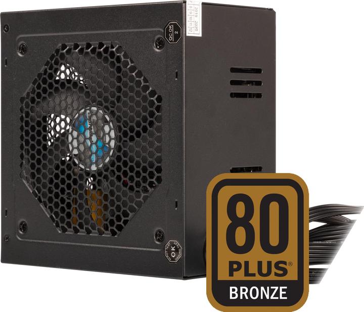 Actual product image RealPower Power supply SMART SILENT 80+ bronze APFC EuP (600 W)