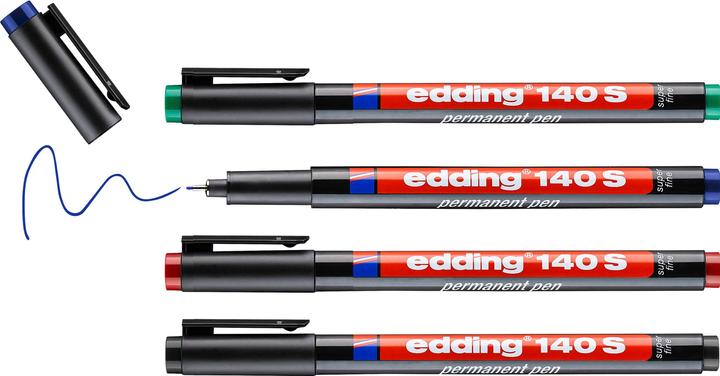 Immagine prodotto Edding Ohp (Blu, Verde, Rosso, Nero, 0.30 mm, 4 x)