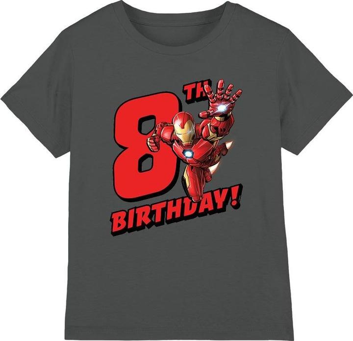Immagine prodotto Iron Man Maglietta 8° Compleanno Bambini (104)