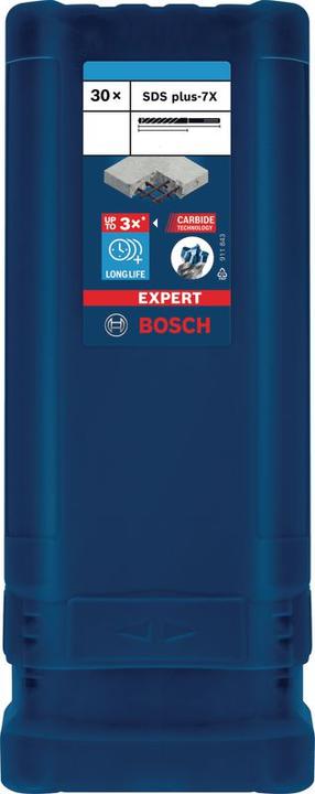 Image du produit Bosch Professional Zubehör Forets marteau Expert SDS plus-7X, 12 x 200 x 265 mm, 30 pièces (12 millimètres)