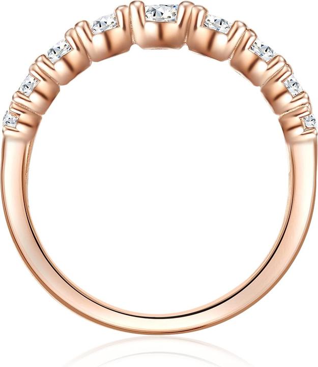 Actual product image Trilani Ladies Sterling Silver Zirconia Rose Gold - 11194 (63, 925 Silver)