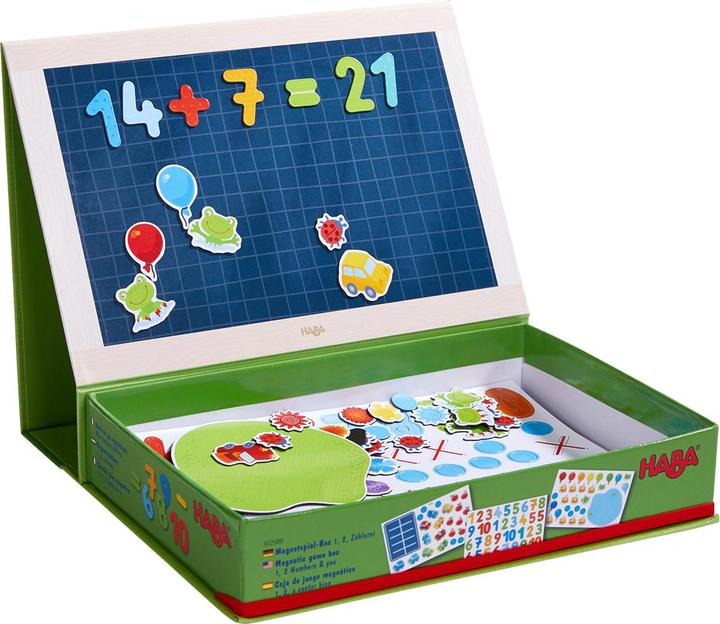 Produktbild Haba Magnetspiel-Box 1, 2, Zählerei (Deutsch, Englisch, Spanisch)