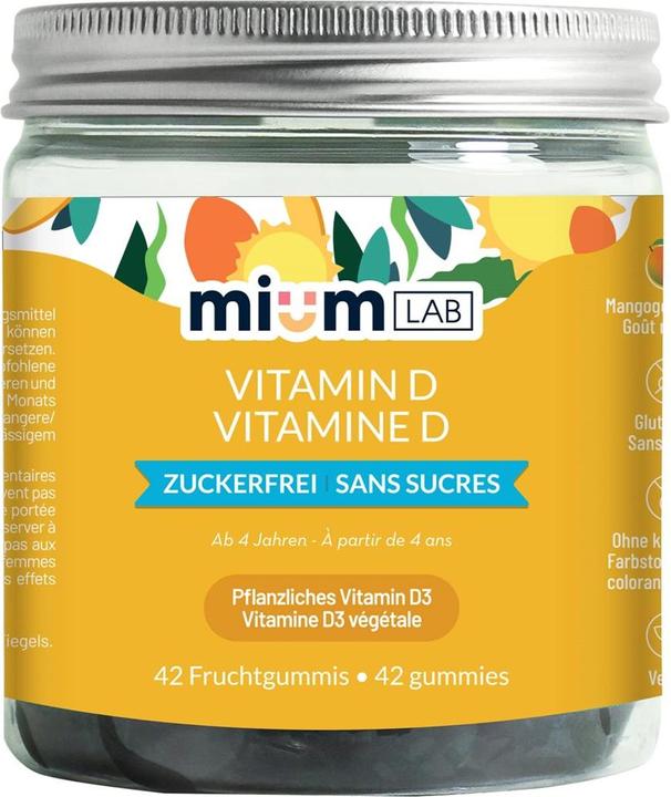 Produktbild Mium Lab Vitamingummis Vitamin D (42 Stück, Gummies, 140 g)