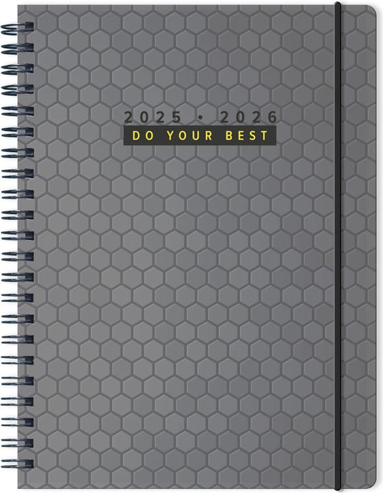 Image du produit Pelikan Agenda scolaire 25/26 MustHave A5 Grey (Allemand, Anglais, Français, Italien)