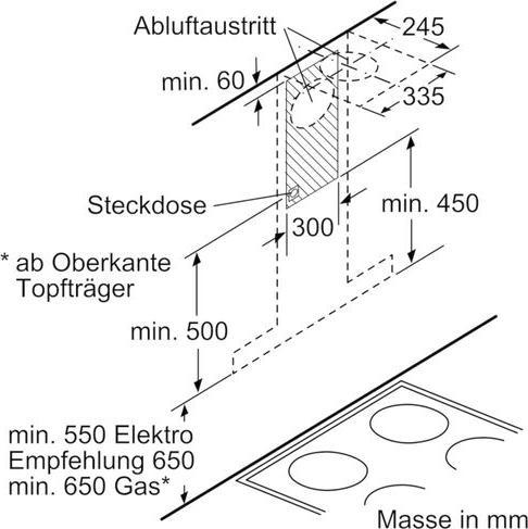 Image du produit Bosch Hausgeräte DWB98JQ50 (Hotte murale)