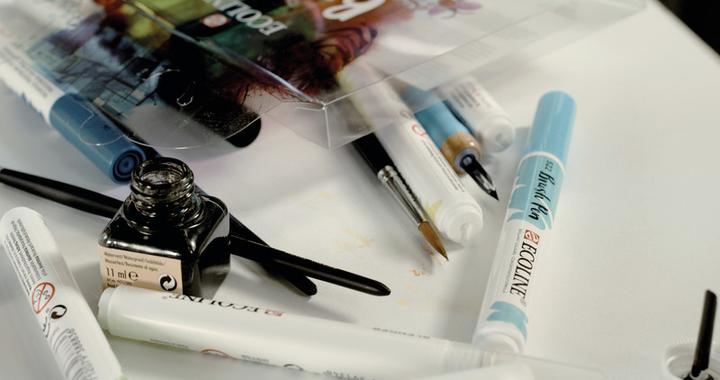 Produktbild Talens Ecoline Brush Pen Set (Mehrfarbig, Rot|Mehrfarbig, 10 x)