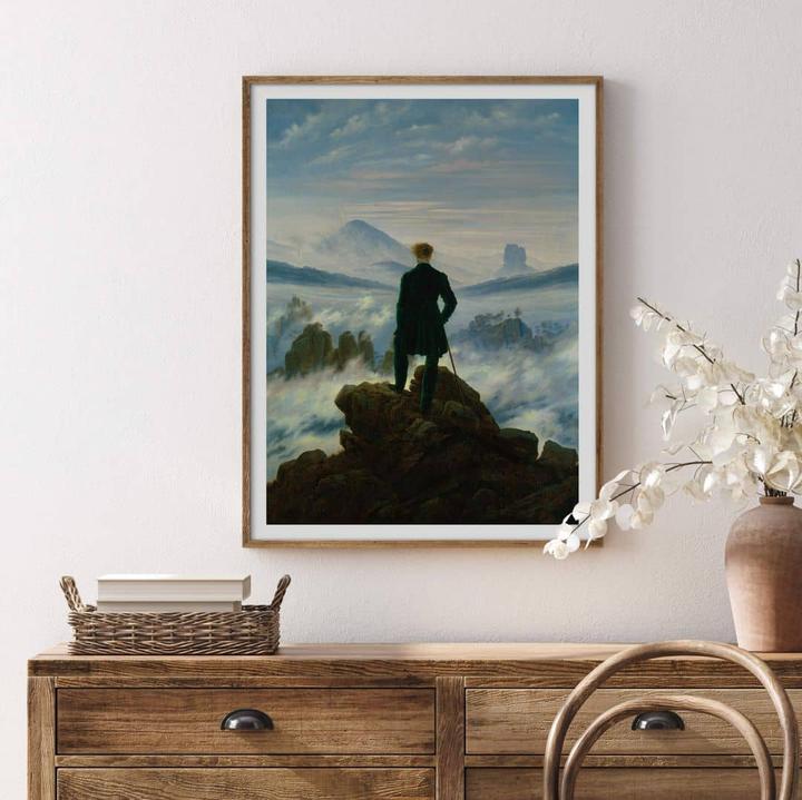 Produktbild Trenddeko Friedrich - Der Wanderer über dem Nebelmeer (100 x 120 cm)