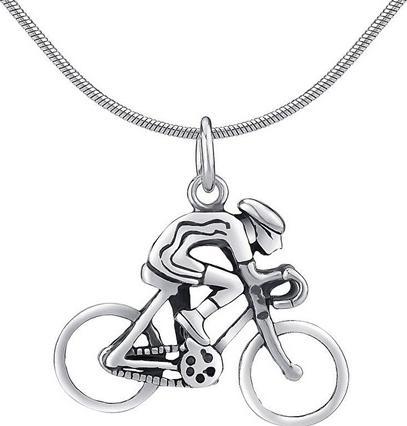 Actual product image Silvego Silver pendant Cyclist PRMP14191
