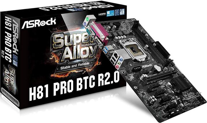 Image du produit AsRock H81 Pro BTC R2.0 (LGA 1150, Intel H81, ATX)