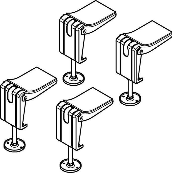 Actual product image Grohe Essence feet for built-in bathtub