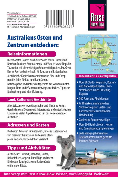 Immagine prodotto Australien Osten und Zentrum (Tedesco, Veronika Pavel, 2019)