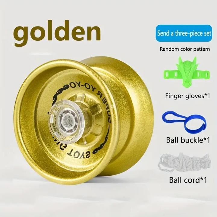 Immagine prodotto The Toy Company YoYo metallico con cuscinetto a sfera e accessori Oro