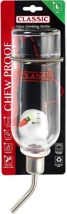 Actual product image Karlie Glass drinking bottle Classic