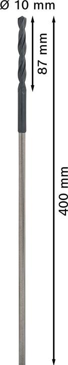 Produktbild Bosch Professional Zubehör PRO Wood HSS Installationsbohrer, 10 x 87 x 400 mm (8 mm)