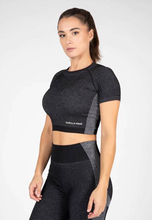 Produktbild Gorilla Wear Selah Seamless Crop Top - schwarz (XL)