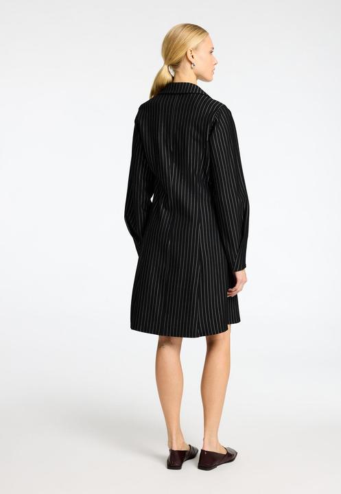 Actual product image Selected Femme Nadelstreifen Viskosemix Minikleid (XL)