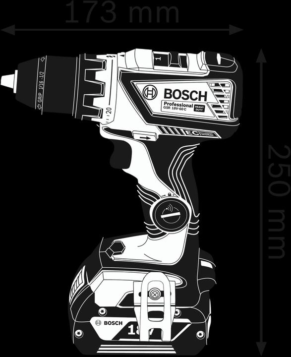 Produktbild Bosch Professional GSR 18V-60 C (Akkubetrieb)