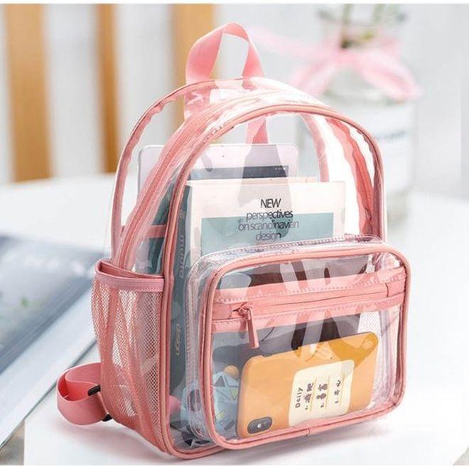 Actual product image MU Style Alexia Series Trasparent Backpack