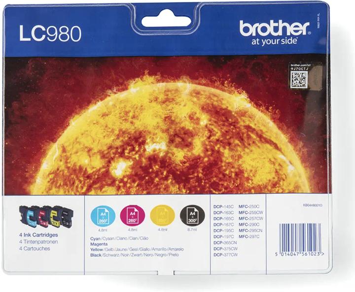 Produktbild Brother LC-980 Value Pack (M, BK, C, Y)