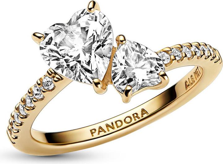 Immagine prodotto Pandora Anello scintillante con doppio cuore (60)