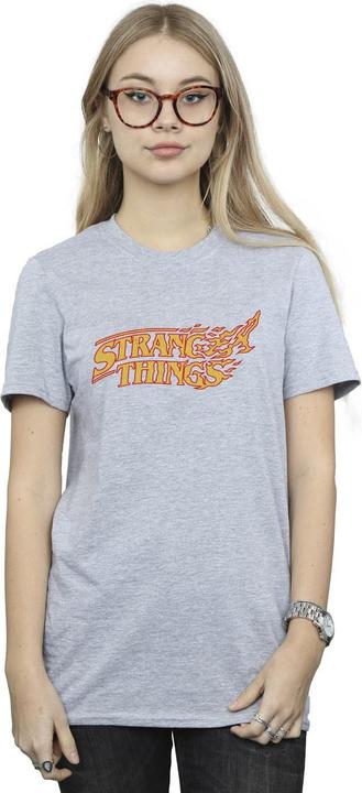 Immagine prodotto Netflix Stranger Things Logo Breaking Maglietta Ampia Donna (L)