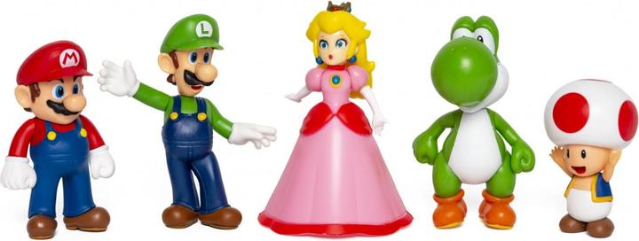 Jakks Pacific Nintendo: set di 5 figurine di Super Mario ( 6,5 cm)