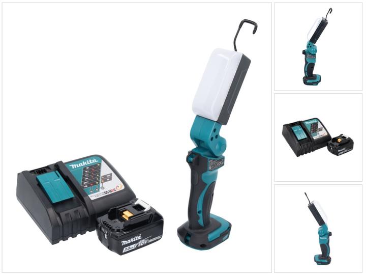 Actual product image Makita DML 801 RF1 X LED battery lamp work light 18 V 240 lm + diffuser + 1x battery 3.0 Ah + charger