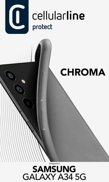 Actual product image Cellularline Rubber Case Chroma (Samsung Galaxy A34 5G)