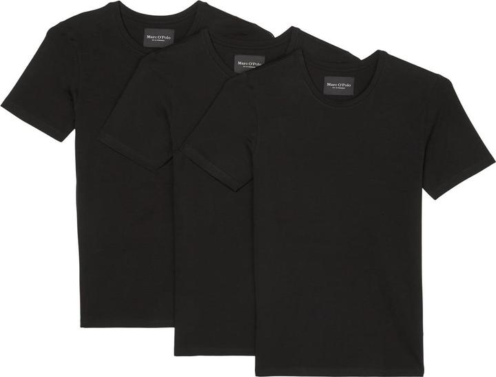 Produktbild Marc O'Polo 3er Pack Essentials Organic Cotton Unterhemd / Shirt Langarm (M)